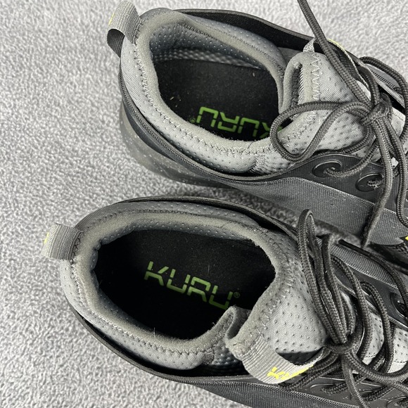Kuru Atom Mens Size 14 M Black Gray Athletic‎ Running Walking Shoes Sneakers